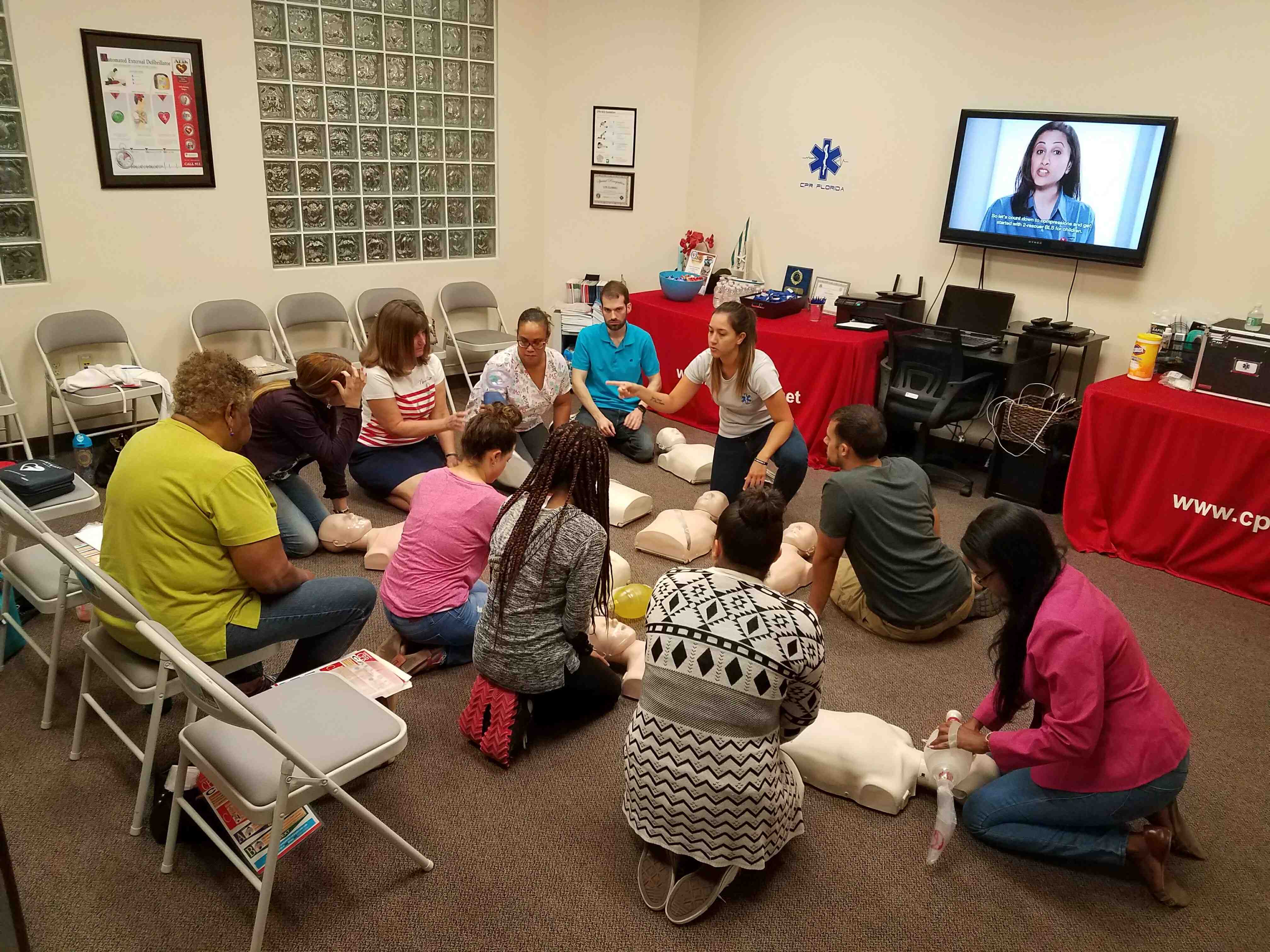 South Florida cpr bls first aid certification classes