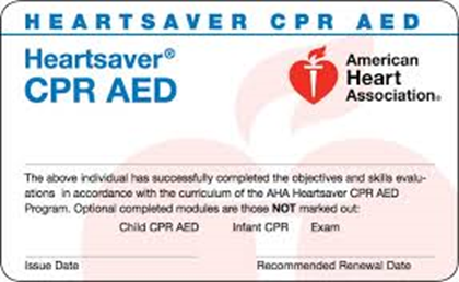 CPR and AED Certification