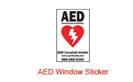 AED Windiw Sticker