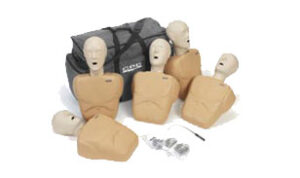 CPR Prompt Manikin Adult 5 Pack with Carrying Case