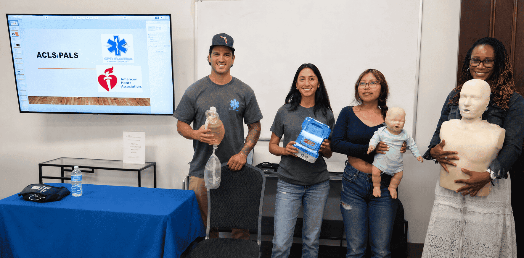 how to get cpr bls acls pals or first aid certified in west palm beach